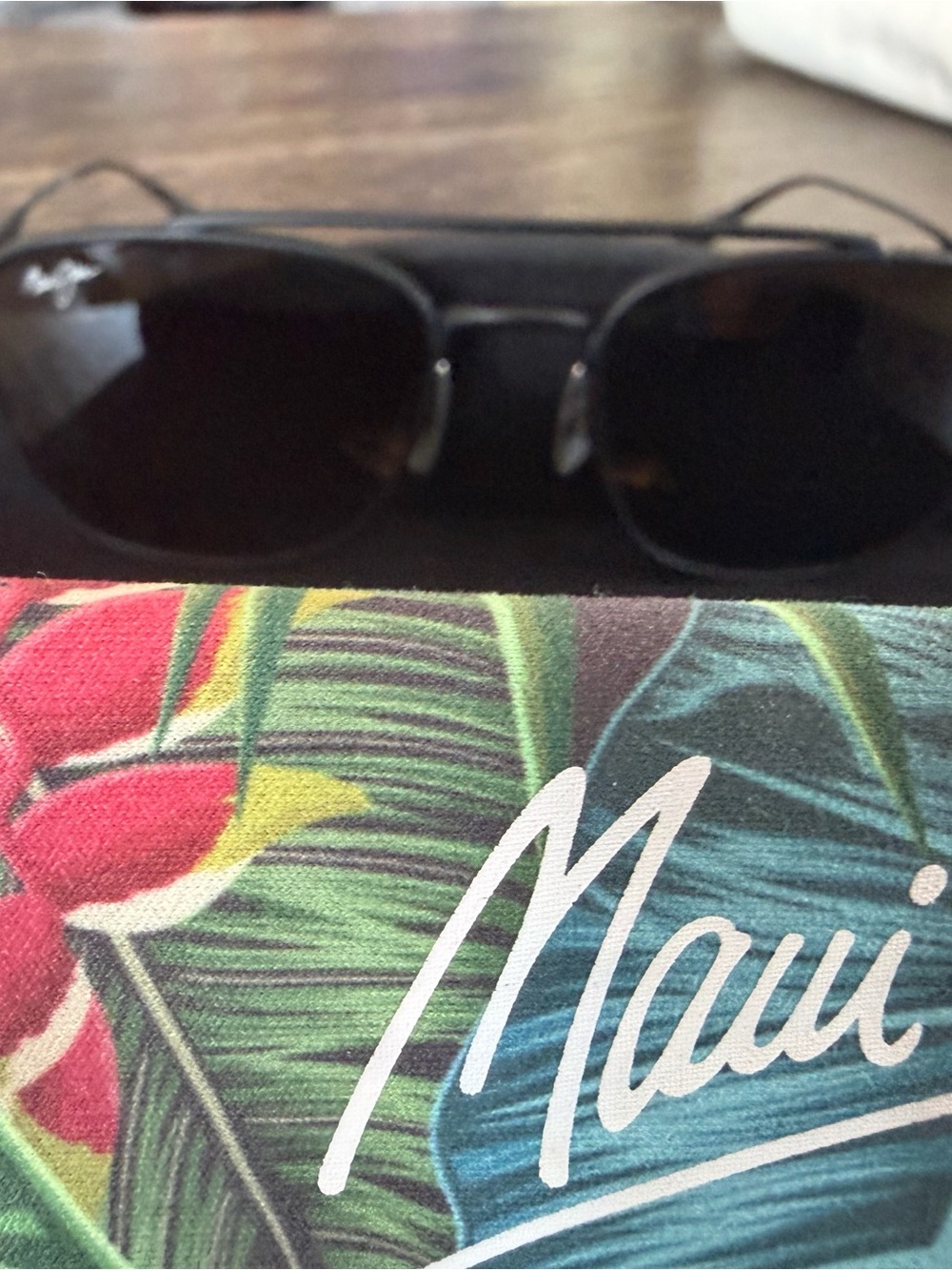 Maui Jim Matte Black Polarized Sunglasses with Dark Lenses - Picture 2 of 8